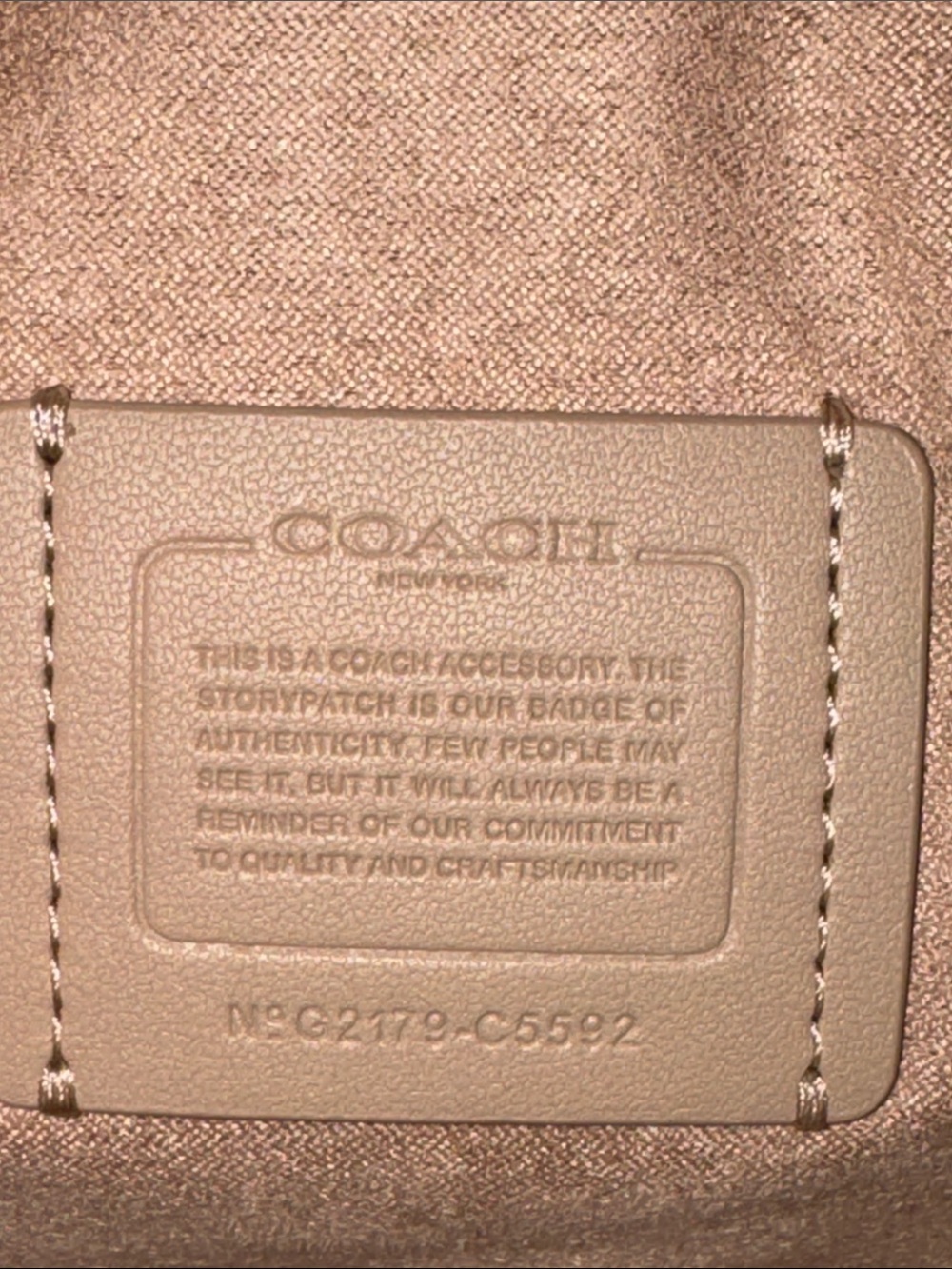 COACH Bag Mini Brynn Brown Cream Colorblock Signature Logo Leather Crossbody Bag - Picture 11 of 17